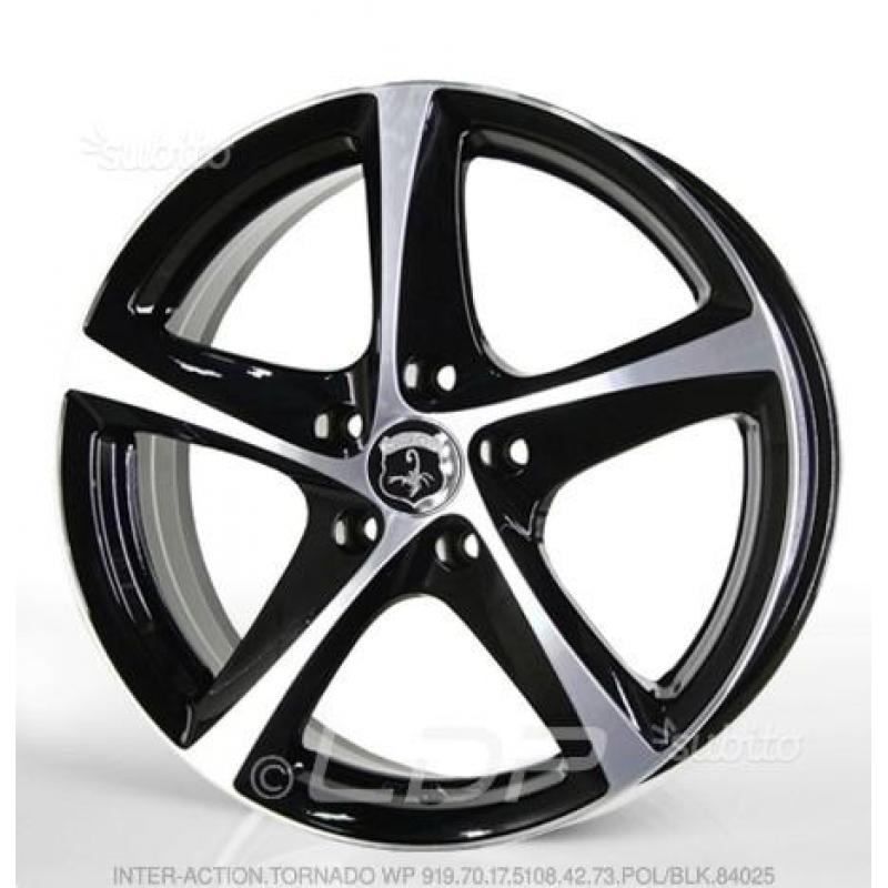 SA Cerchi 17" TORNADO WP 919 7.0 17 5x108 POL/BLK