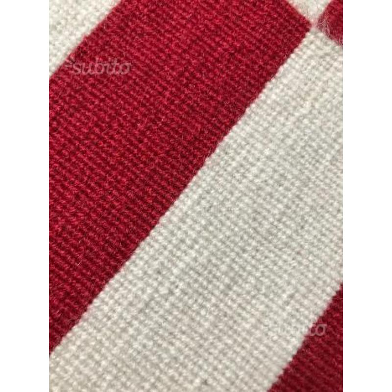 Tappeto 250x350 cm rosso bianco