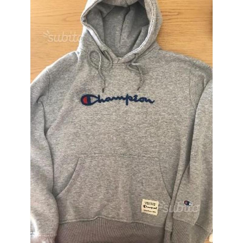 Hoodie Champion Originale con logo in rilievo