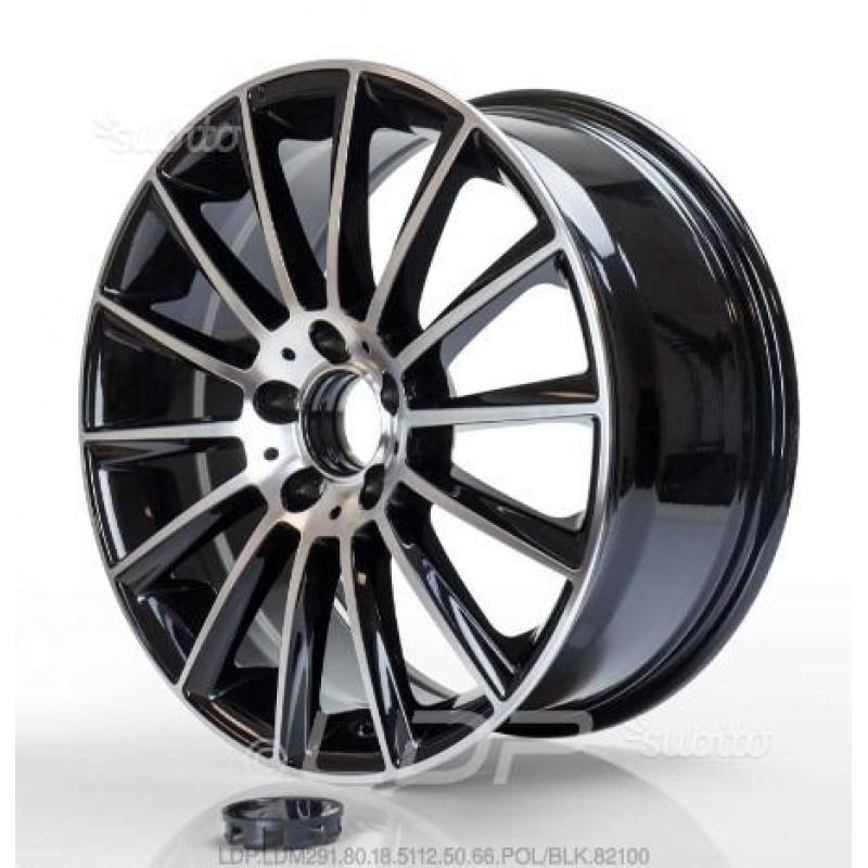 BN Cerchi 18" LDM291 8.0 18 5x112 POL/BLK