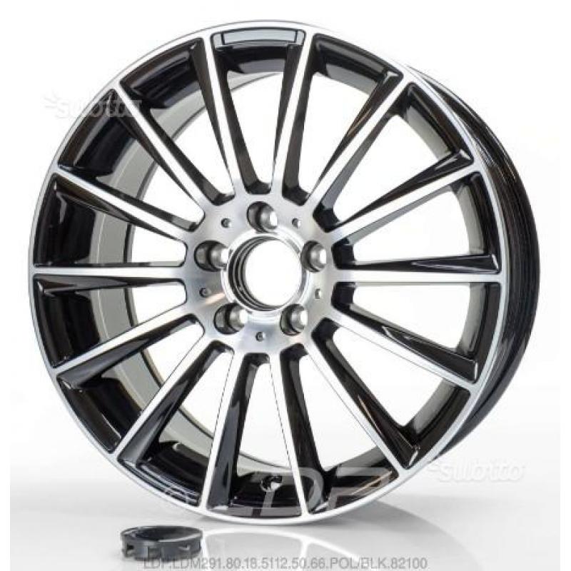 BN Cerchi 18" LDM291 8.0 18 5x112 POL/BLK